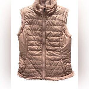 Reversible Pink Quilted Vest In Women’s Size Small